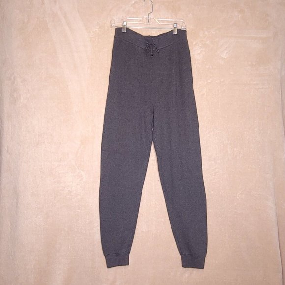 Ted Baker Womens Knit Joggers Gray Charcoal High Rise Pull On Pants 3 New - Picture 2 of 11